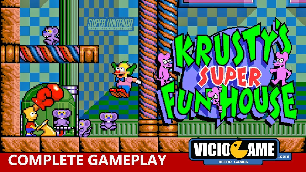 🎮 Krusty's Super Fun House (Super Nintendo) Complete Gameplay