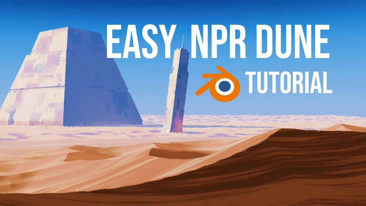 How to Create Cinematic Anime Dunes - Blender tutorial