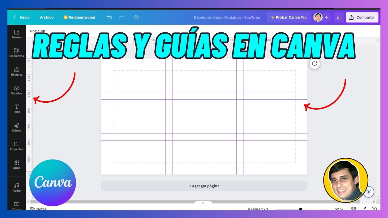 Cómo PONER REGLAS Y GUÍAS en CANVA