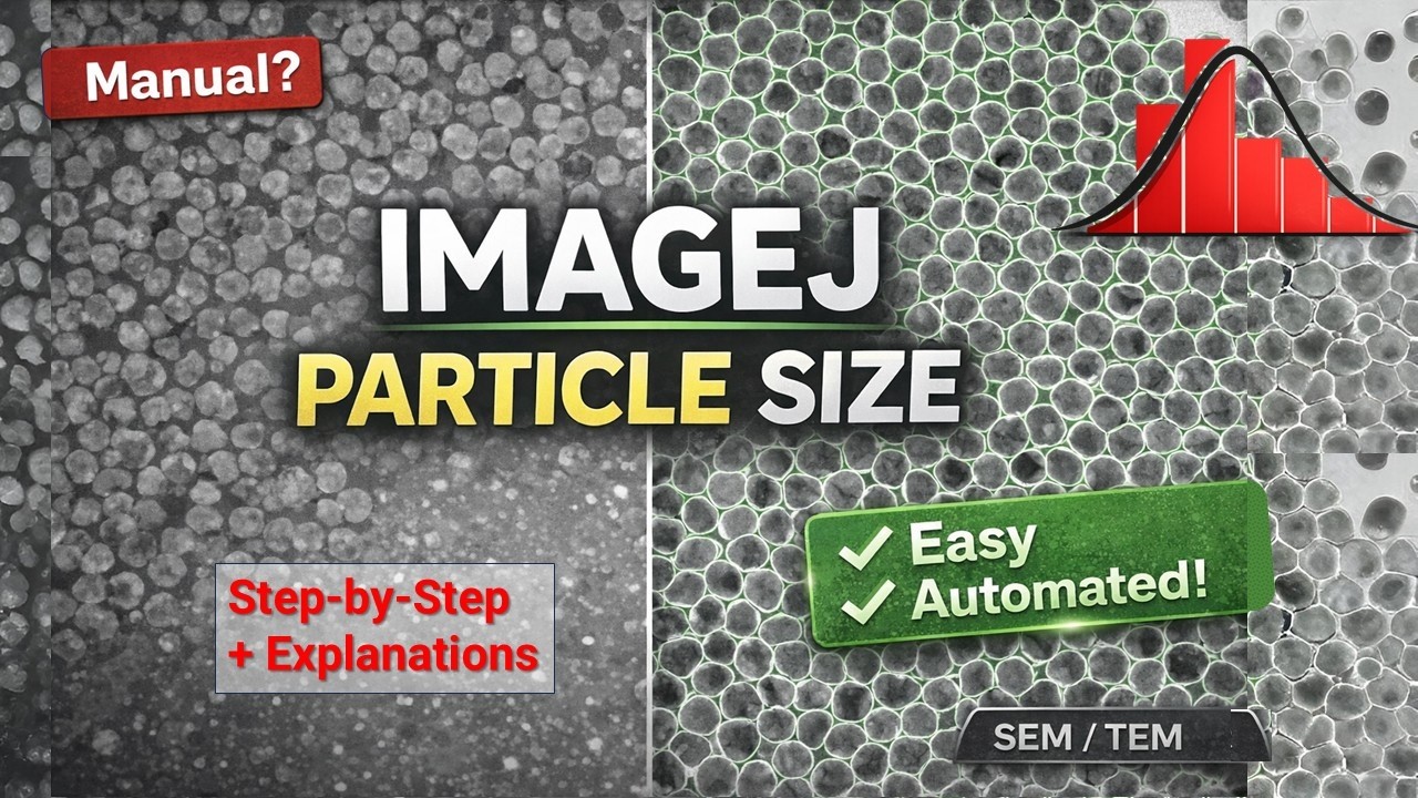 How to Measure Particle Size in ImageJ (SEM/TEM) | Step-by-Step Feret Diameter Guide