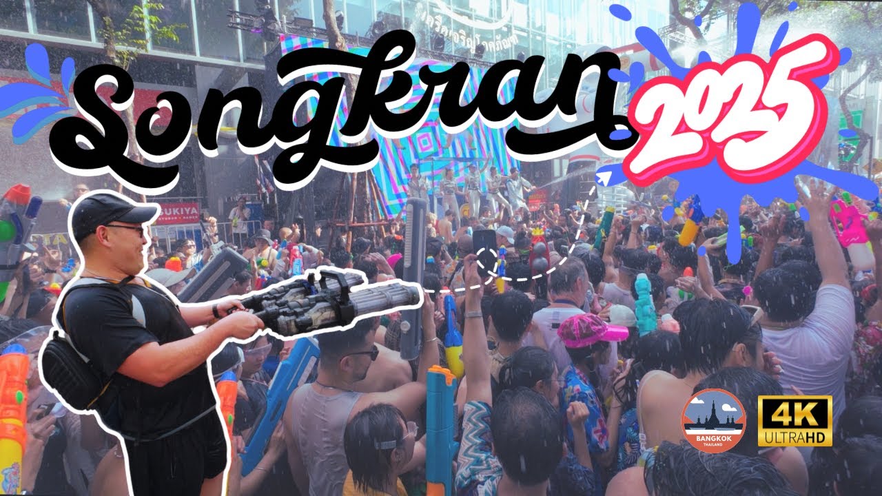Songkran Water Festival 2025 | Silom Road Bangkok Thailand