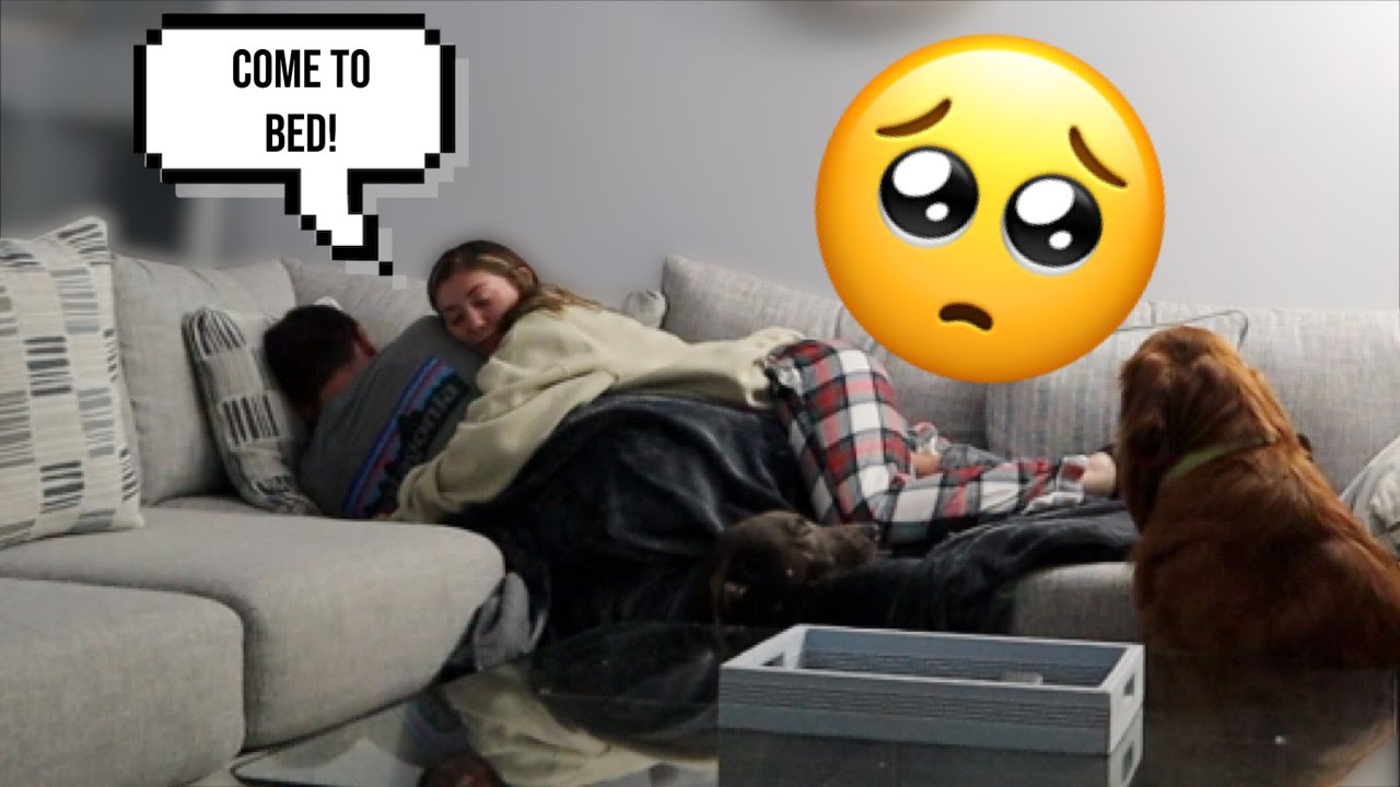 Сплю на диване, чтобы посмотреть, как отреагирует мой жених! *Мило*