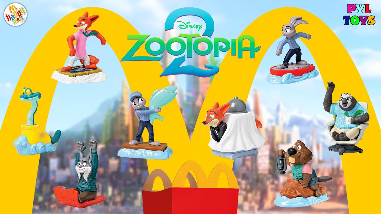 McDonalds Colección Completa Happy Meal Disney Zootopia 2 Noviembre 2025