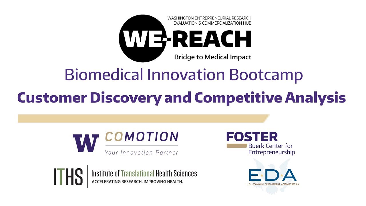 WE-REACH Biomedical Innovation Bootcamp: Customer Discovery and Competitive Analysis