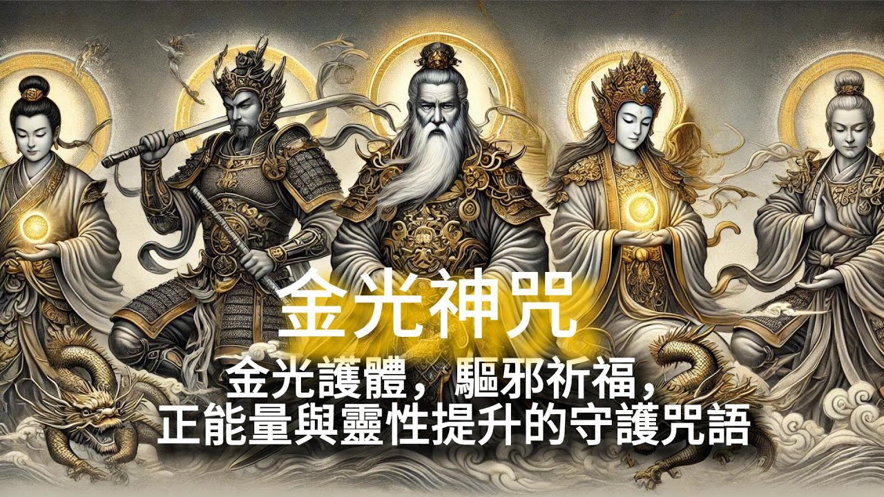 金光神咒：道教護身與驅邪的強大經文  Golden Light Mantra: A Powerful Taoist Scripture for Protection and Exorcism 粵語版