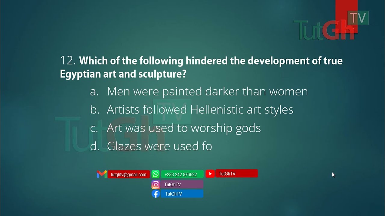 General Knowledge in Art (GKA) Episode 1 |TutGhTV