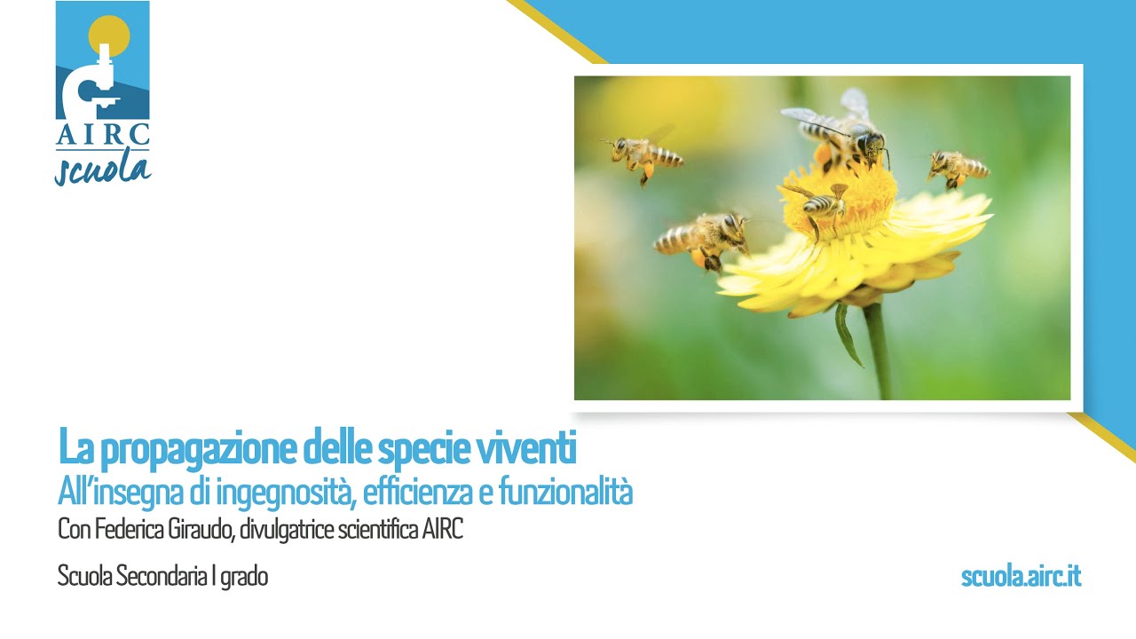 Propagazione delle specie viventi, webinar con Federica Giraudo, divulgatrice scientifica AIRC