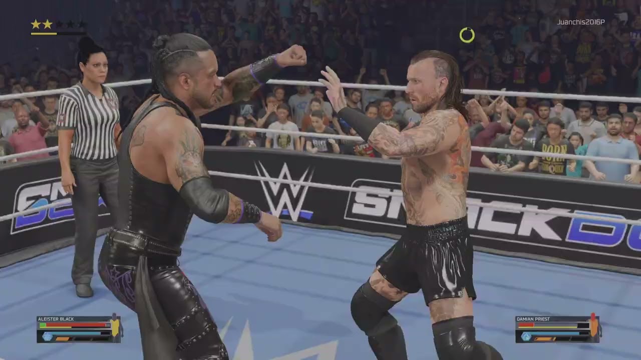 Aleister  Black  vs  damian  priest