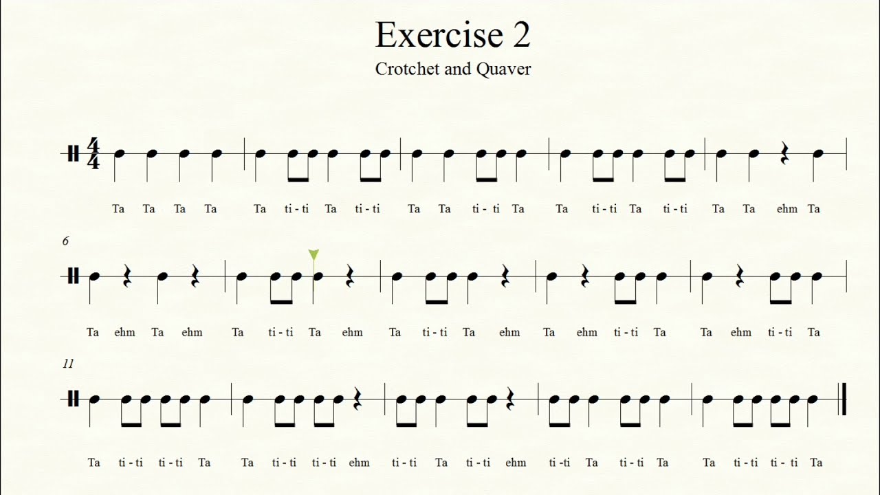 RHYTHM EXERCISE TO IMPROVE YOUR SIGHT READING SKILLS