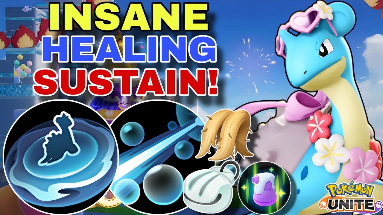 LAPRAS Becomes a Tanky Healing Machine With This Build! | Pokemon Unite