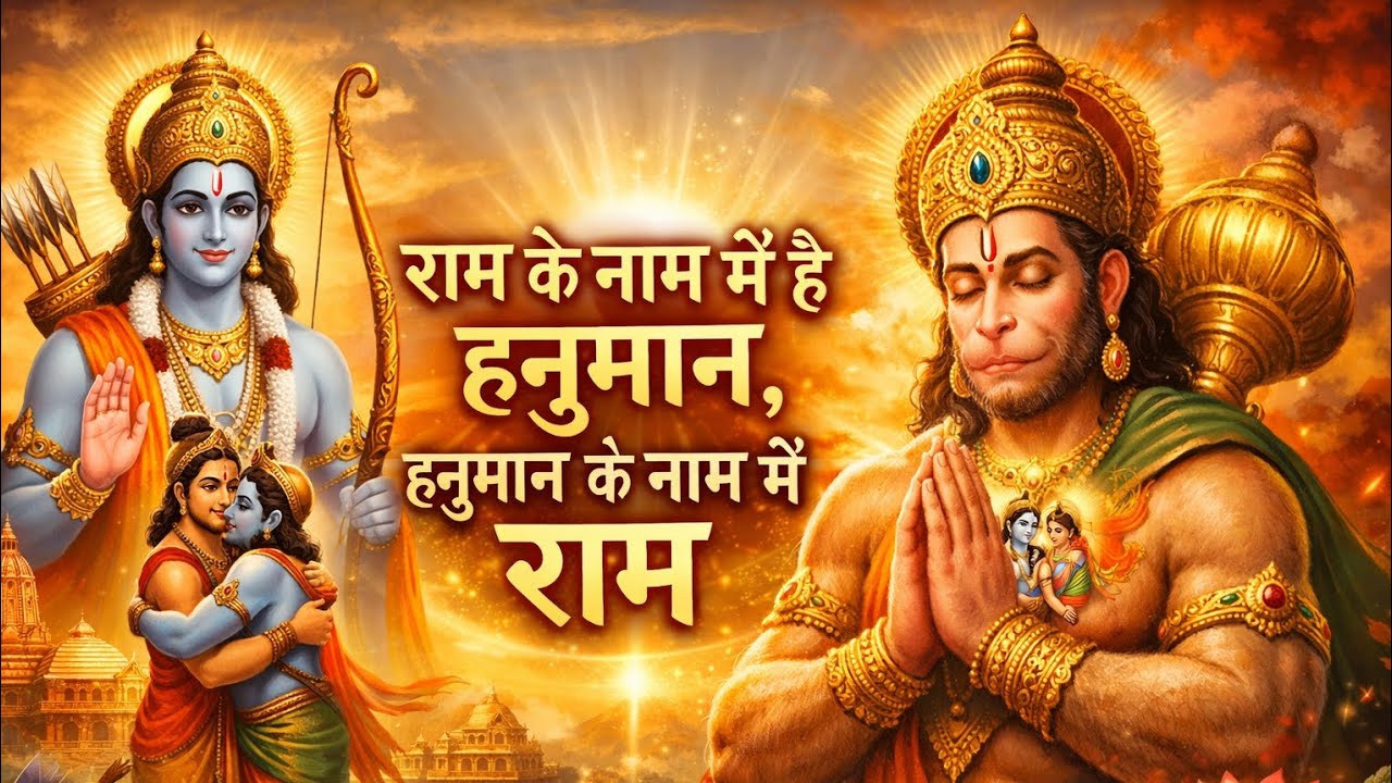 🔥राम के नाम में हनुमान, हनुमान के नाम में राम –भक्ति का ऐसा बंधन जो कभी नहीं टूटता। #hanuman #ram 