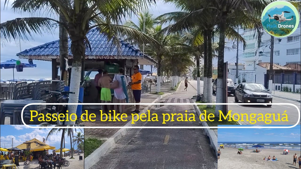 Orla de Mongaguá vila atlântica , jardim praia grande, Santa Eugênia bora pedalar ☀️🏖️😎🏊🚴