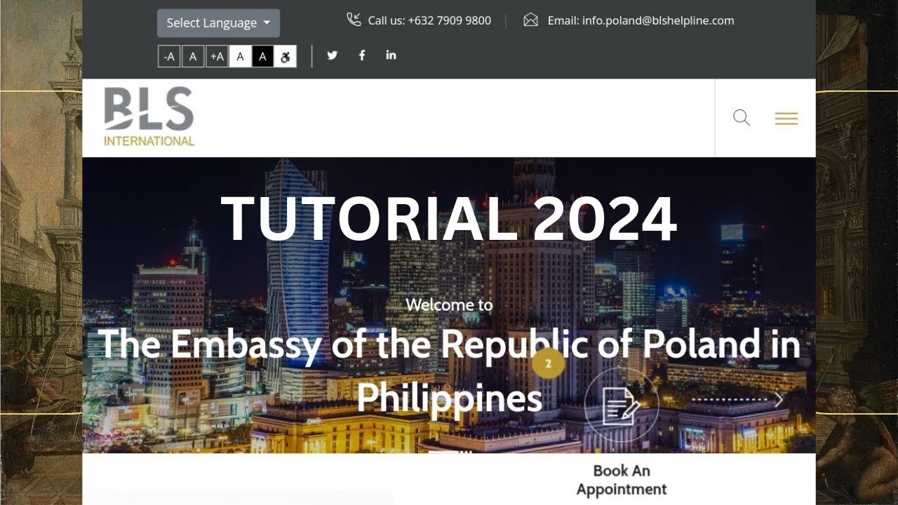 How to book an appointment in BLS Poland visa application