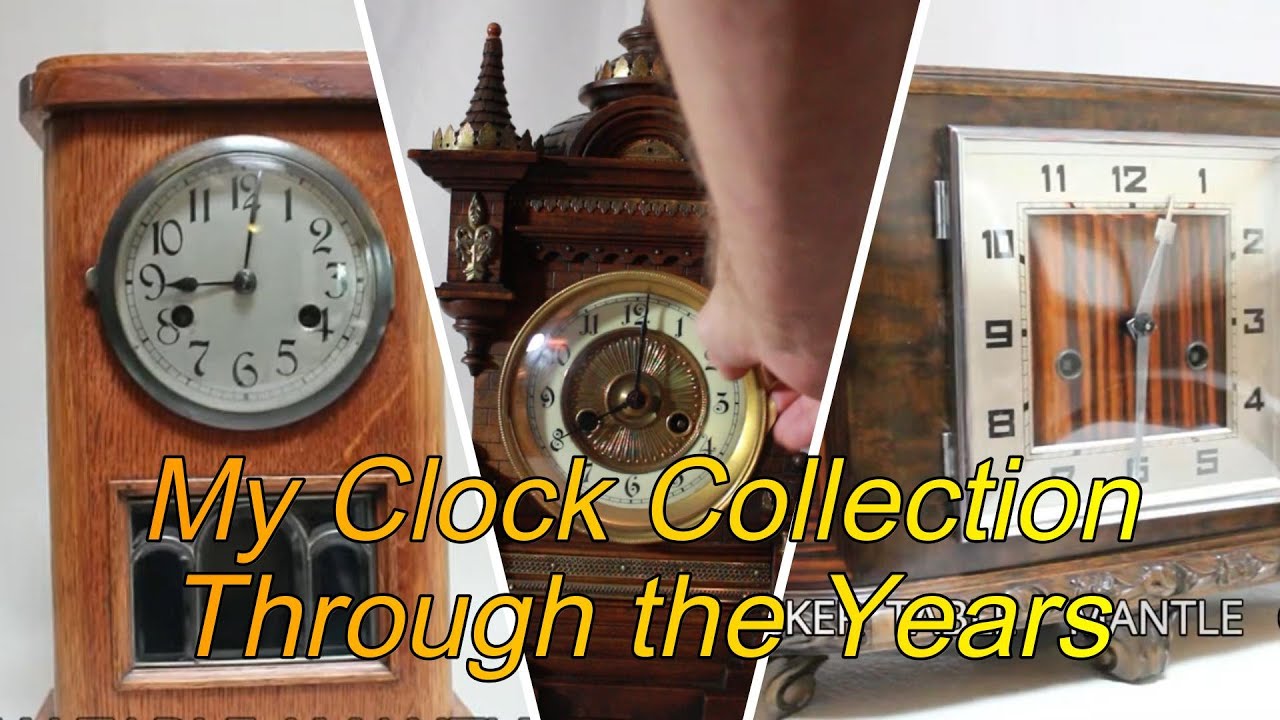 My clock collection German table clocks