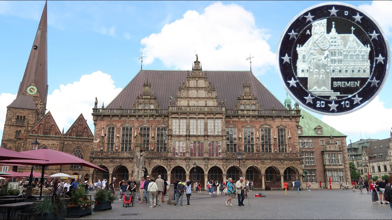 Town Hall Bremen 2 Euro Coin Travel Vlog