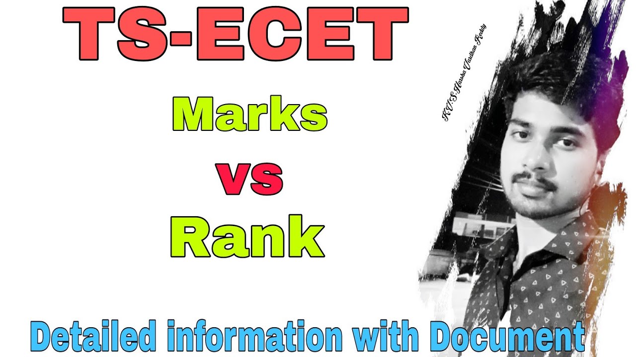 TS-ECET Marks VS Rank 100% detailed Information || KVS TRICKS ||