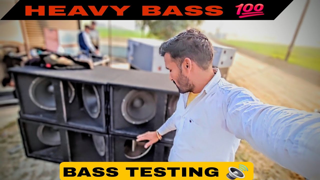 BASS TESTING VLOG 🔊 | Full Power Sound Check | Heavy Bass DJ Setup 💯