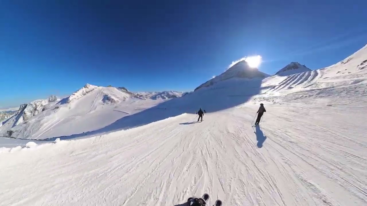 Hintertux Glacier 2025 [4K] Piste 9 - Blue
