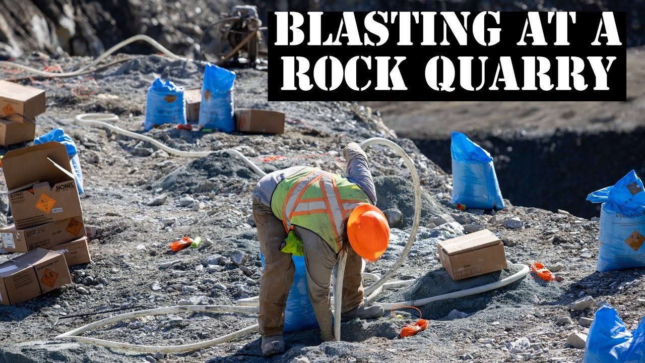 BLASTING ROCK | Vancouver Island rock quarry