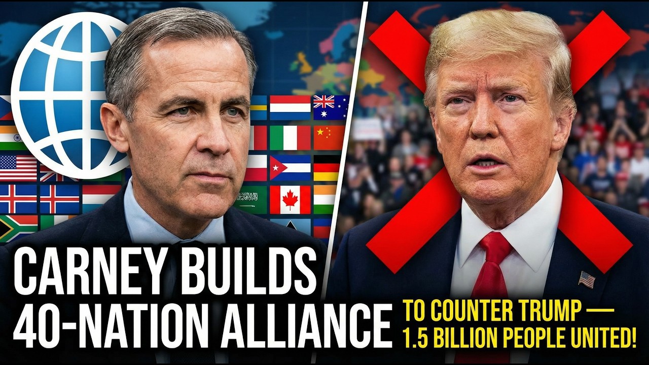 1 MIN AGO: Carney Builds 40-NATION Alliance to Counter Trump — 1.5 BILLION People United!