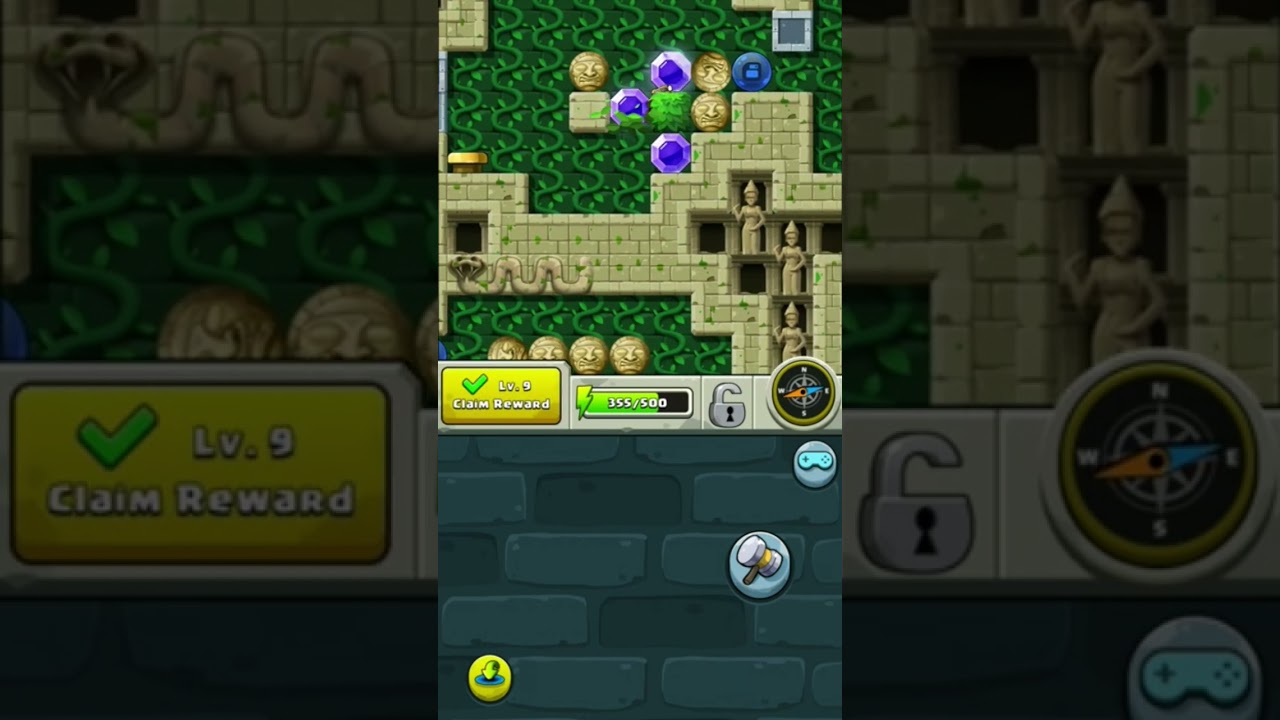 🤔 Difficult Part! &bull; Level 5 - Angkor Wat &bull; How to clear!? &bull; Diamond Quest Don't Rush #Shorts