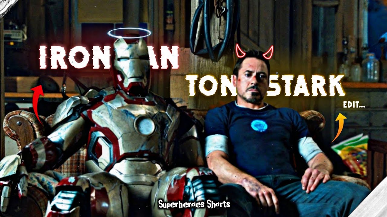 Ironman X Tony Stark edit || RDJ #marvel #marveledits #shorts