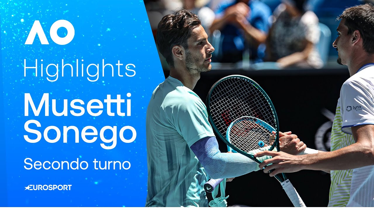 La legge del più forte! MUSETTI batte SONEGO nel derby italiano | HIGHLIGHTS | AUSTRALIAN OPEN 2026