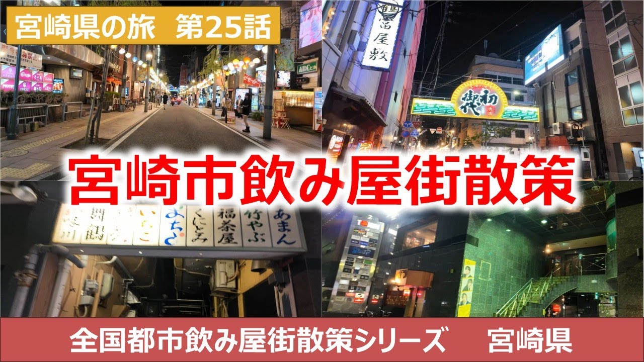 宮崎市飲み屋街散策動画　宮崎県の旅
