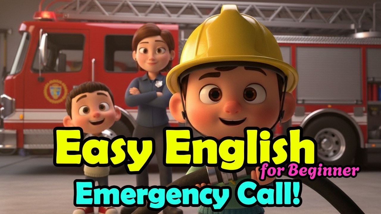 A Day at the Fire Station - Fire Safety English Story for Kids | #easyenglish
