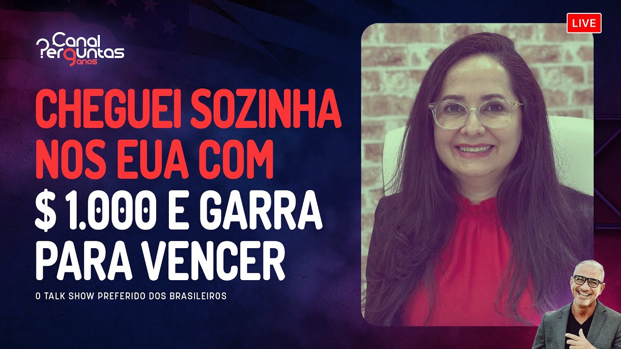 Vim para os EUA com pouco dinheiro, mas com determinação #podcast