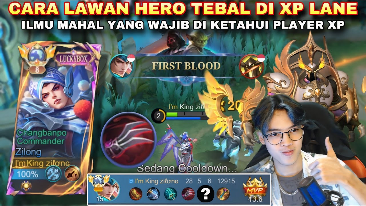 ILMU TERMAHAL TUTORIAL CARA MELAWAN HERO TEBAL DI XP, Uranus auto jadi kerupuk | MLBB