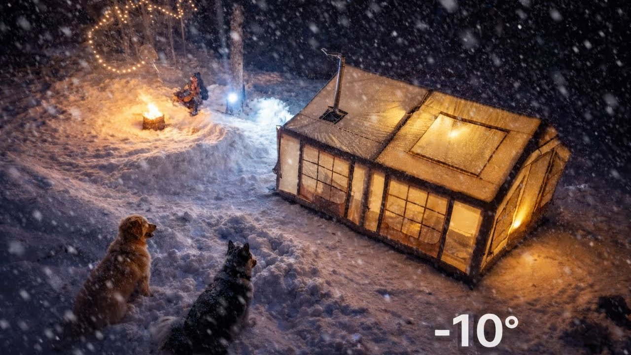 Çadırın Altı Buz Tuttu! İlk Kar Kamp Maceramız❄️🌨️
