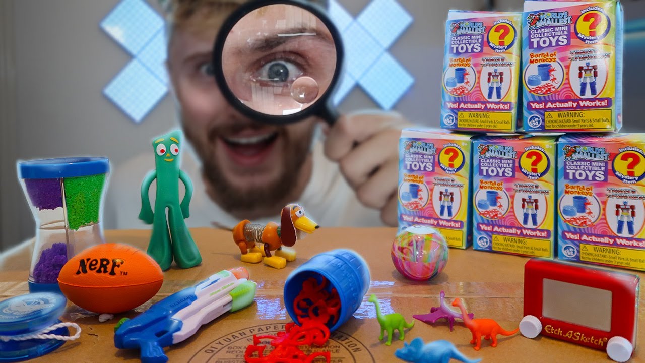 OPENING A FULL CASE OF WORLD'S SMALLEST TOYS!