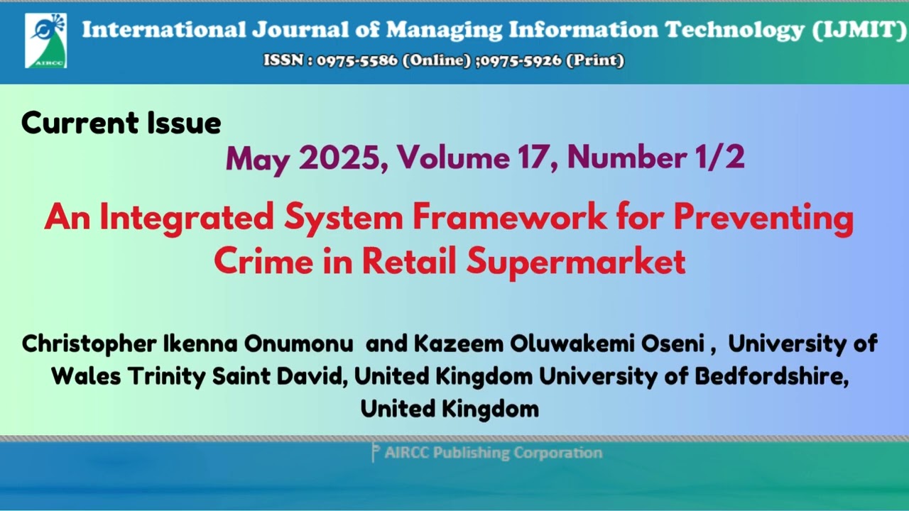 Current Issue-International Journal of Managing Information Technology (IJMIT)