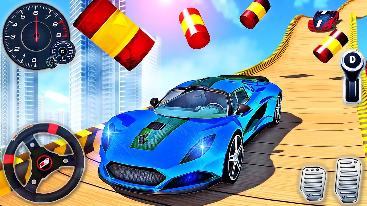 Mega Ramp GT Car Racing Simulator - Impossible Sports Car Stunts 3D - Android GamePlay