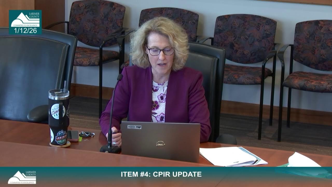Larimer County BOCC Work Session 1/12/26 1:30 p.m.