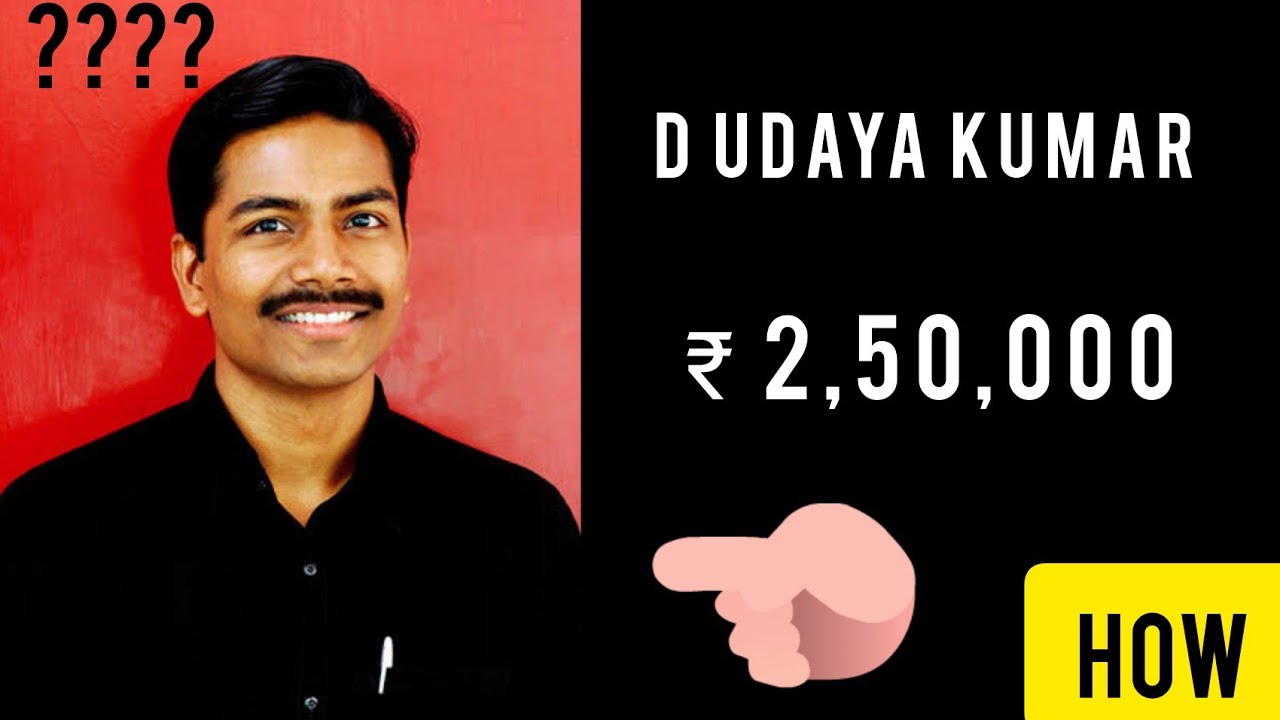 'D Udaya Kumar' ₹2,50,000 | in Tamil | Fasty Studios
