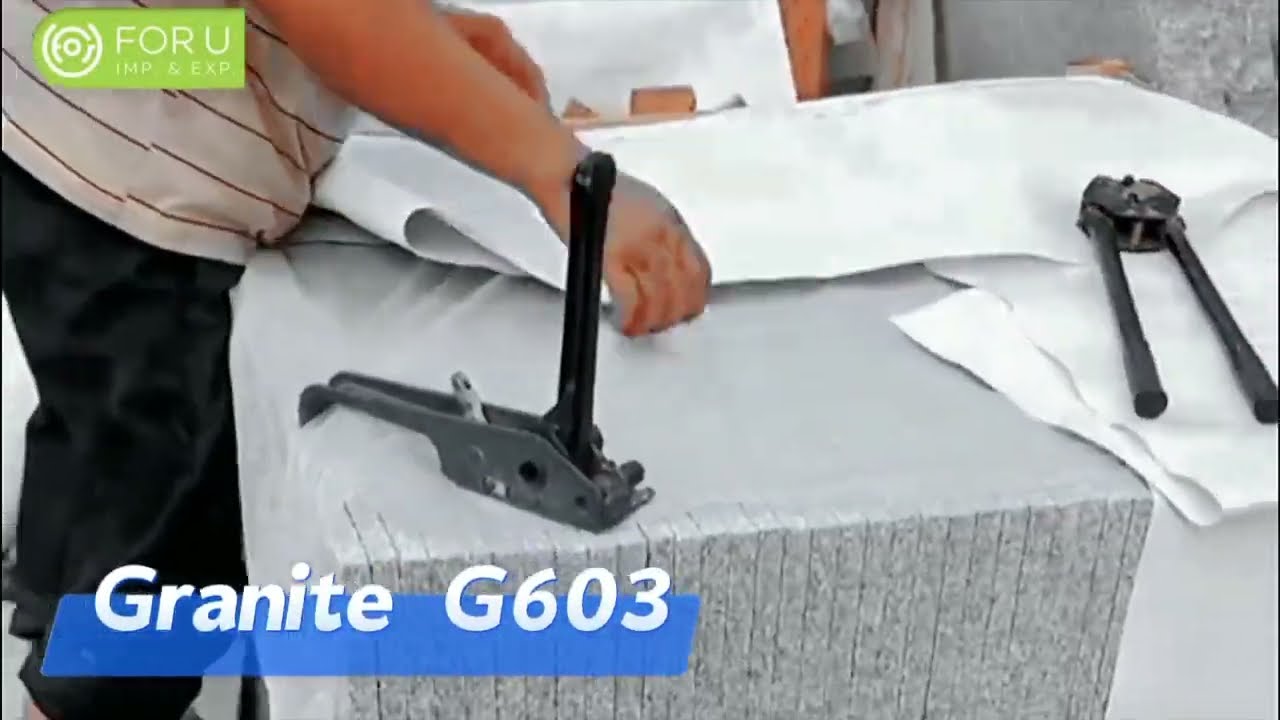 Imported Light Grey Granite G603 Flamed Tiles For Outdoor Paving Projects #granite #granitetiles