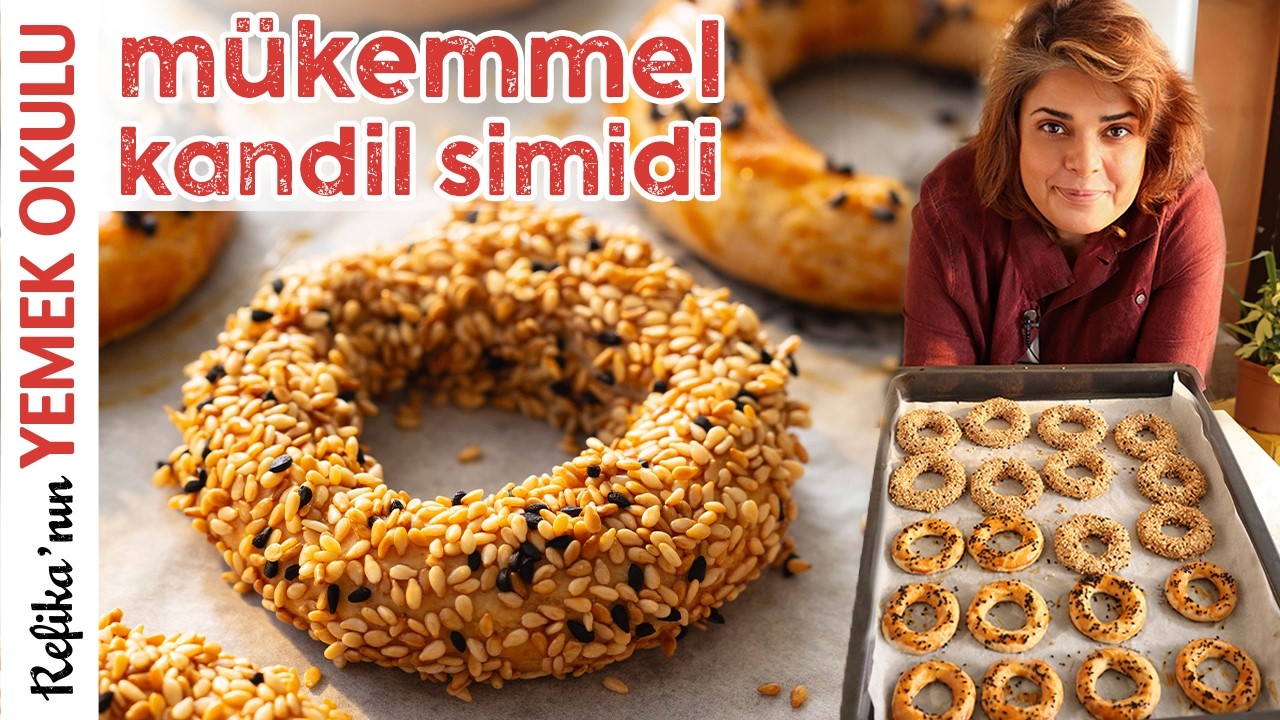 Kandil Simidi Tarifi  🤩 Tam Ölçülü, Ağızda Dağılan Kıyır Kıyır Mükemmel Kandil Simidi!
