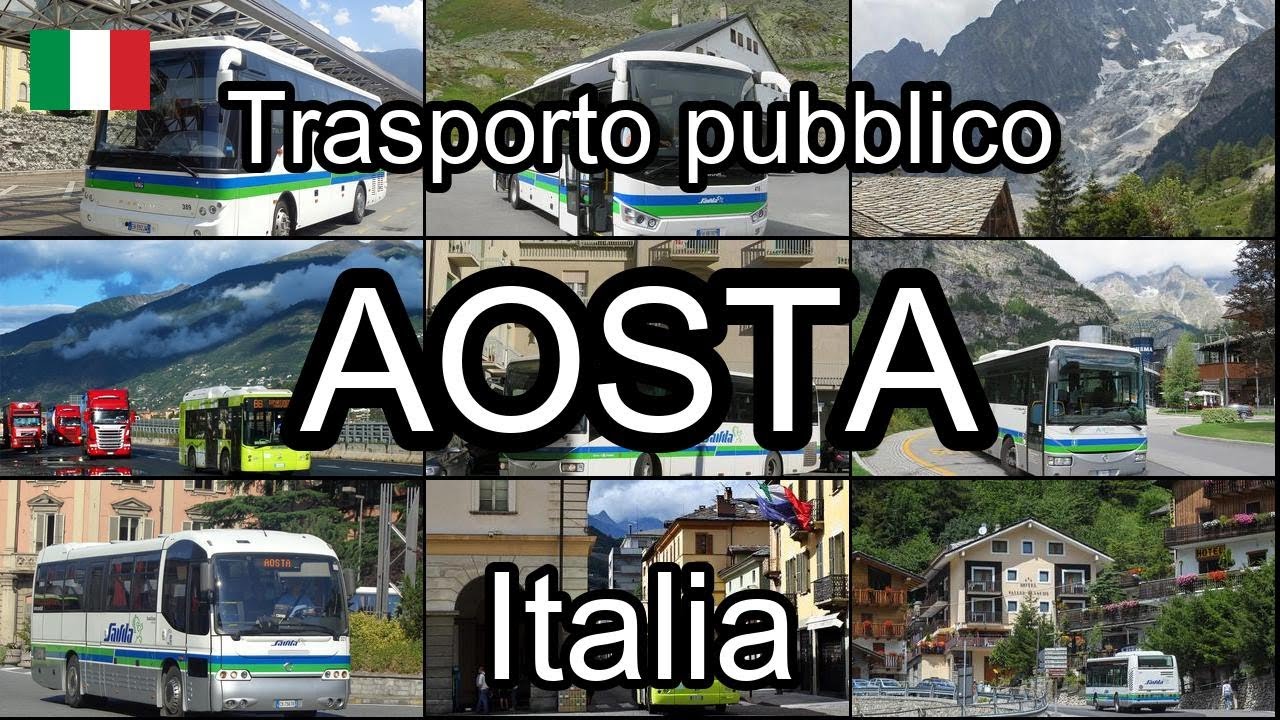 Aosta, Italia. Trasporto pubblico