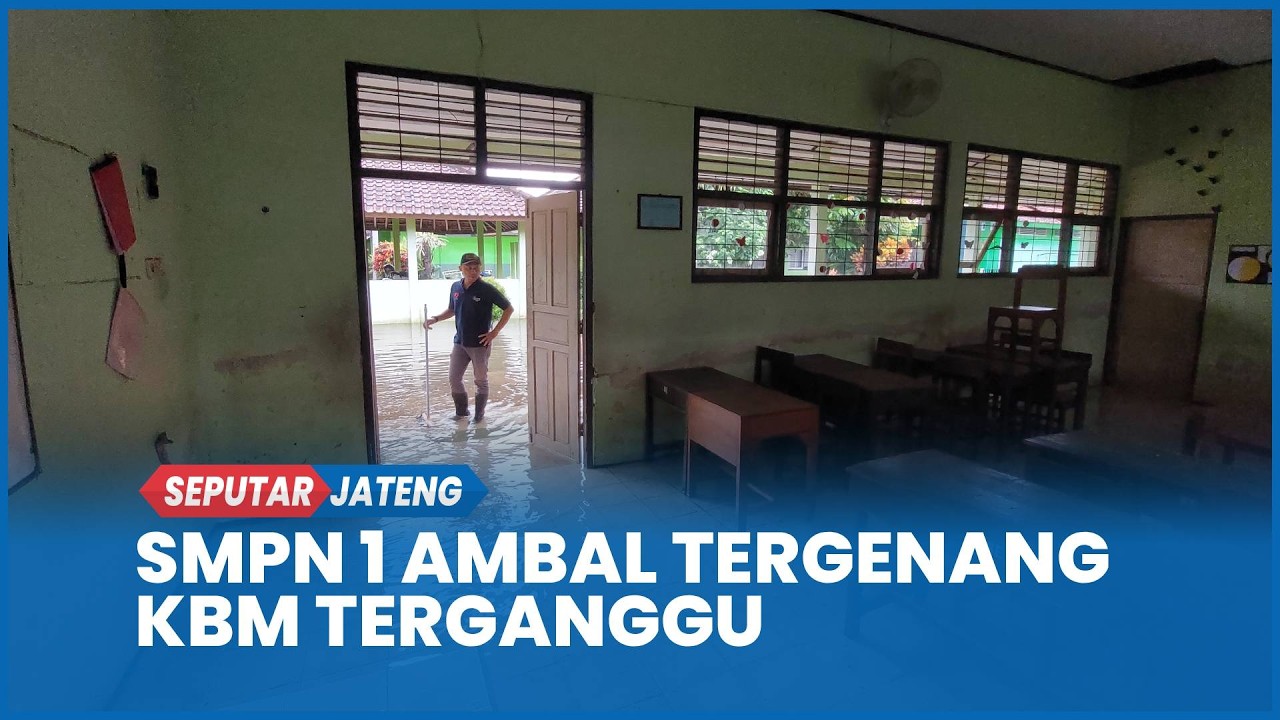SMPN 1 Ambal Tergenang Pasca Hujan Lebat