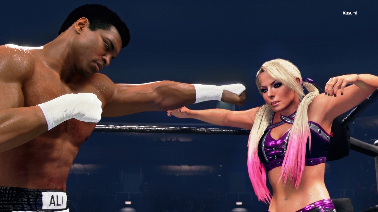 WWE 2k25: Alexa Bliss vs Muhammad Ali #intergender #wrestling #stinkface
