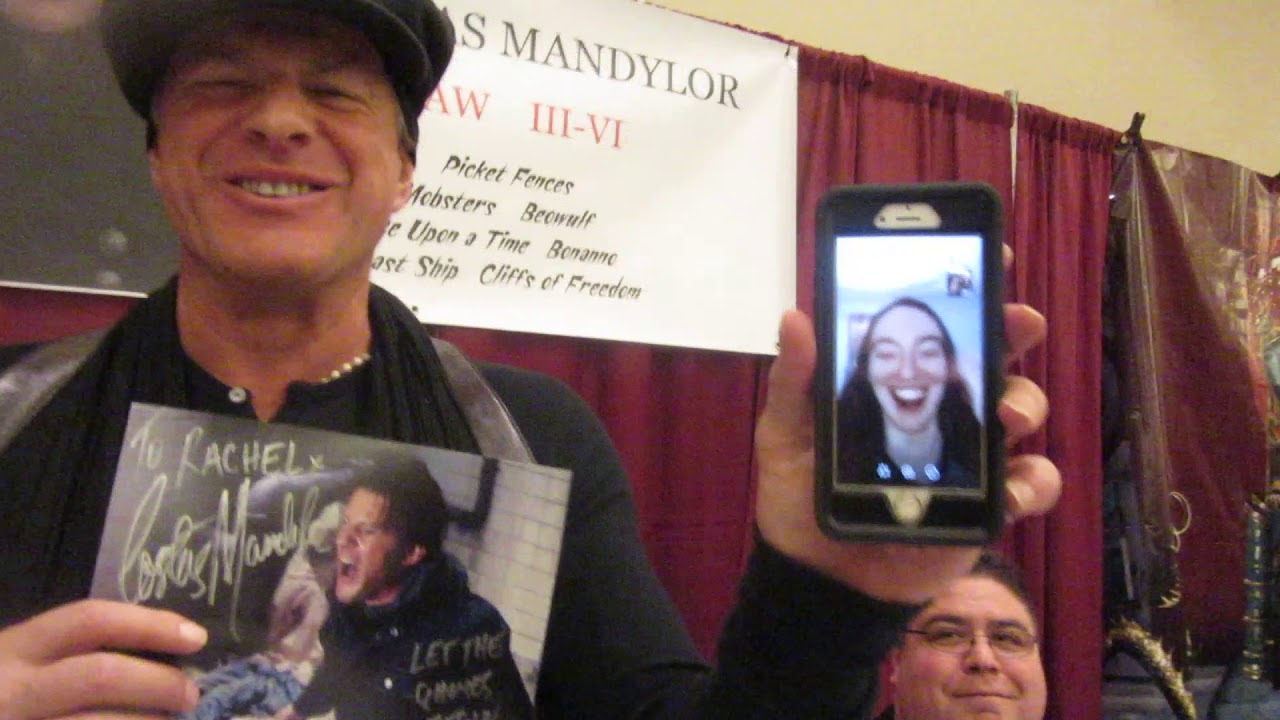 Costas Mandylor FaceTiming with my friend Rachel 11/11/17