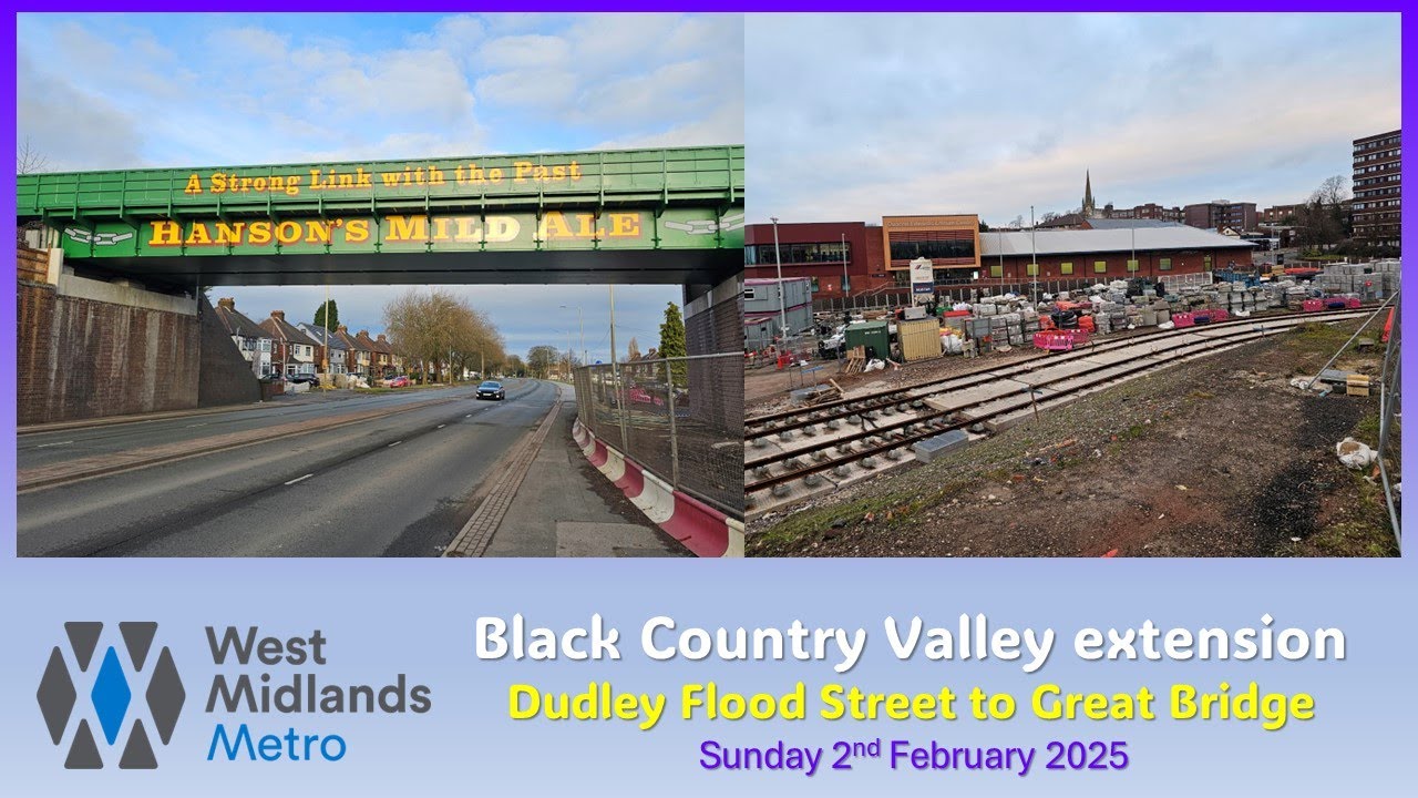 West Midlands Metro: Black Country Valley extension on Sunday 2nd February 2025