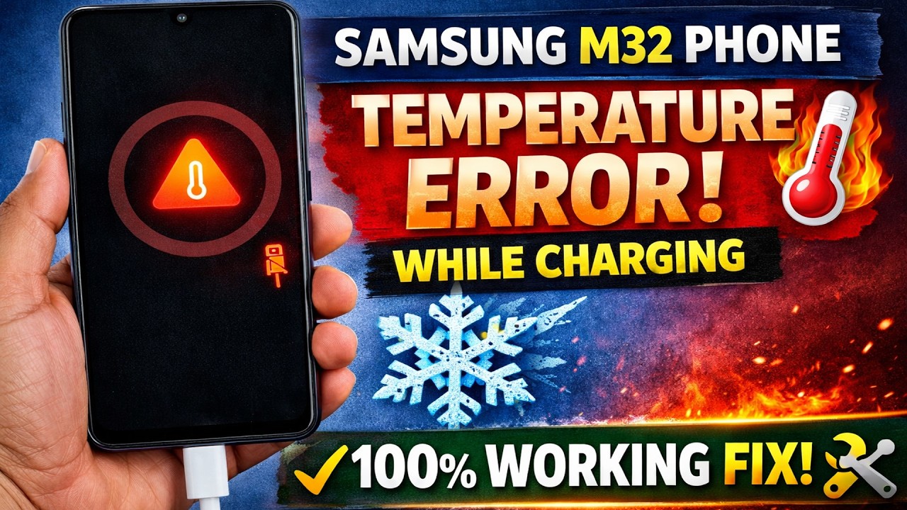 Samsung M32 Phone Temperature Too Low/High | Charging Solution