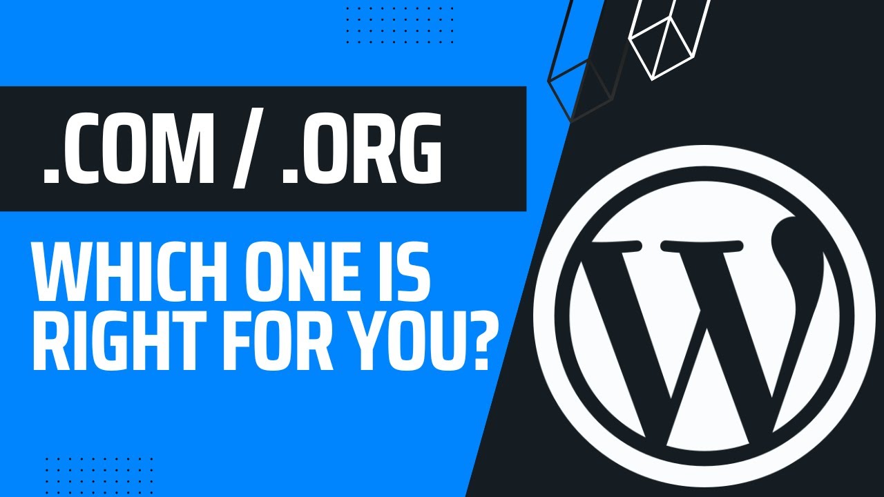WordPress.com vs. WordPress.org: What's The Difference? | WordPress Masterclass Part 2