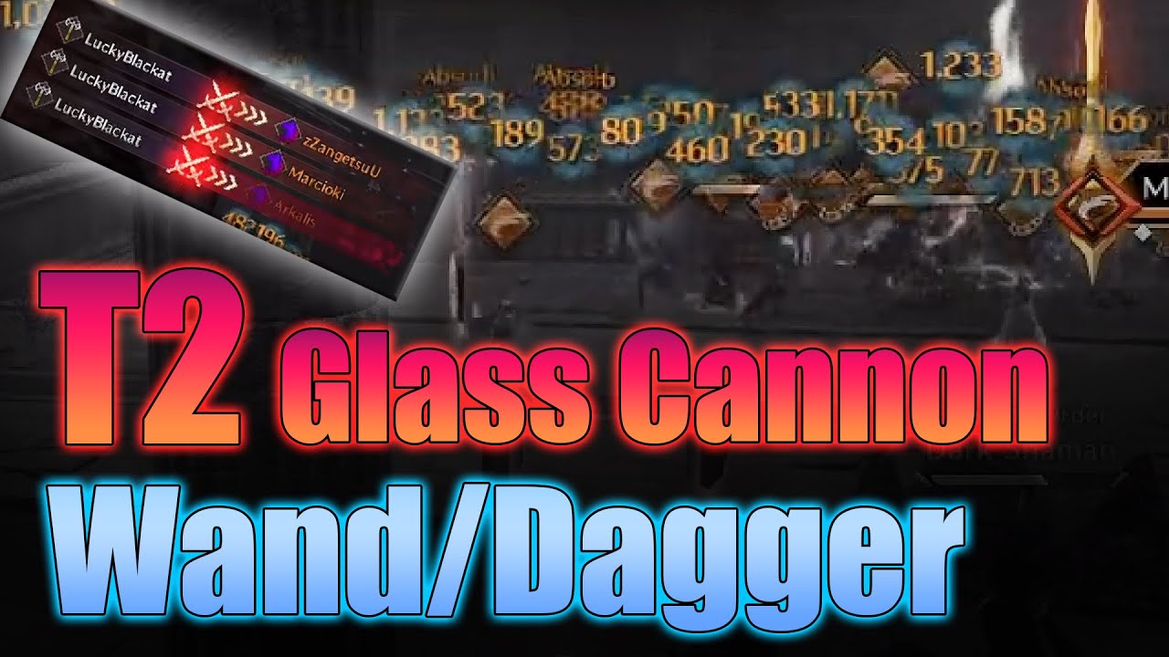 Wand/Dagger T2 Glass Cannon PvP Highlight [Darkblight Throne and Liberty]