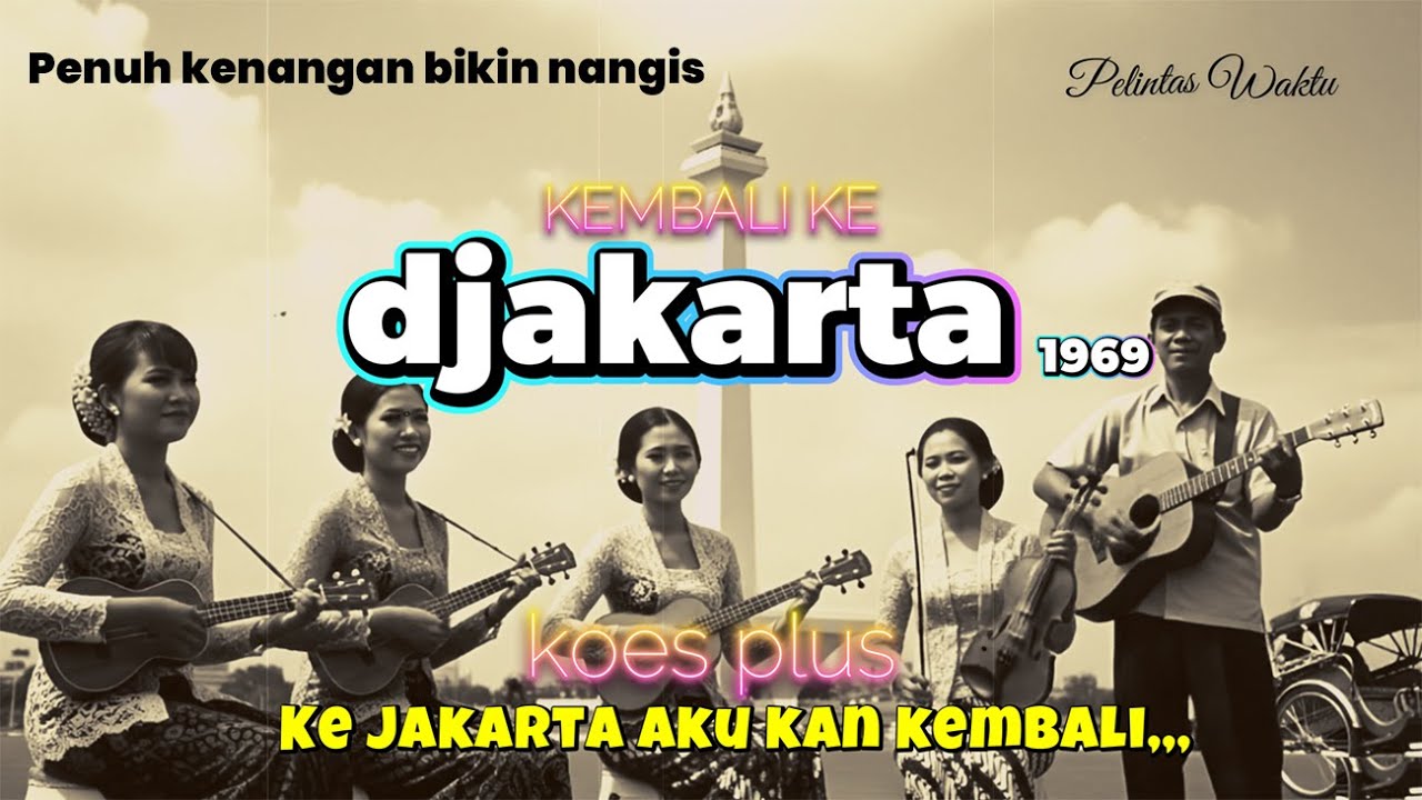 🎵 KEMBALI KE JAKARTA &ndash;  Koes Plus 1969 | Cover Versi Keroncong Klasik &ndash; Pelintas Waktu-Cover Ai