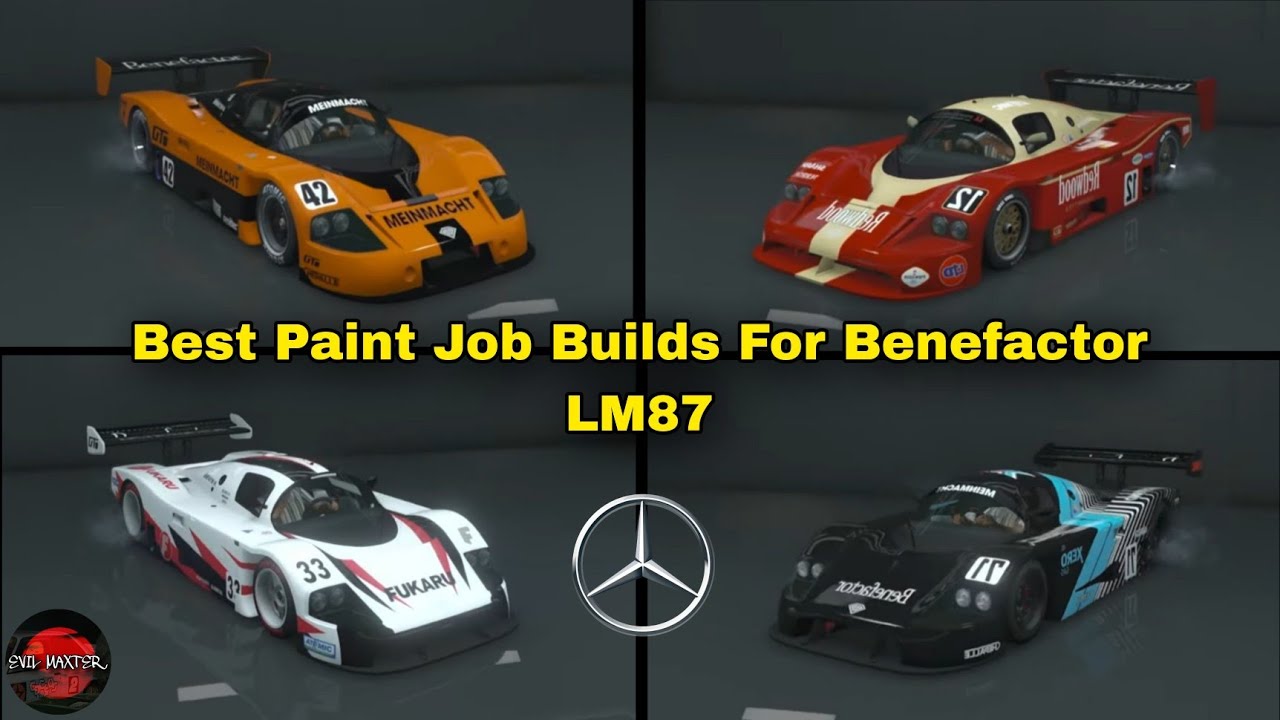GTA 5 - Best Paint Jobs Builds For Benefactor LM87 (Mercedes Sauber C9) In Criminal Enterprises DLC