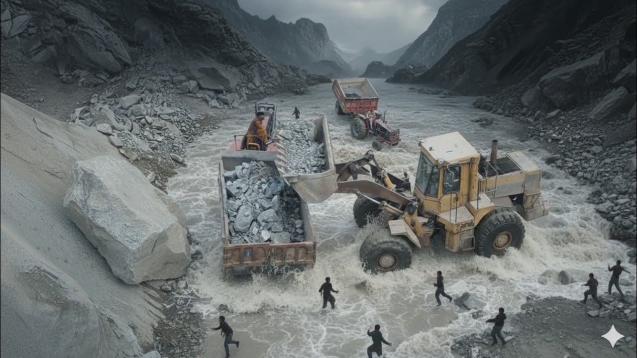 Caterpillar Laodar & Bigger Dumper & Trolley Load up: Mountain View #mountainview 
